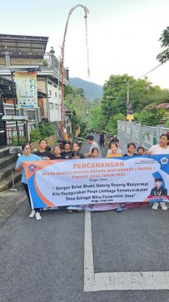 KEGIATAN BULAN BAKTI GOTONG ROYONG DESA SAWAN